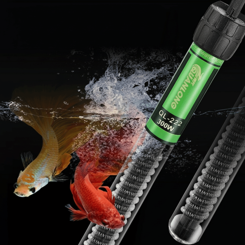 Aquarium Heater Submersible - ฮีตเตอร์แบบจุ่มใต้น้ำสำหรับตู้ปลา 25W-300W ปรับอุณหภูมิได้ ควบคุมอุณหภูมิคงที่ ฮีตเตอร์สำหรับตู้เต่า พร้อมจุกดูด