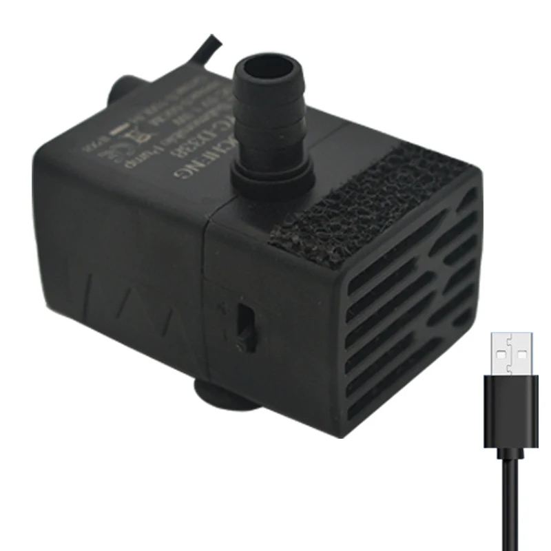 Aquarium Fish Care - ปั๊มน้ำแบบจุ่มใต้น้ำ USB สำหรับตู้ปลา, ปั๊มกรองน้ำขนาดเล็ก 5V 5W