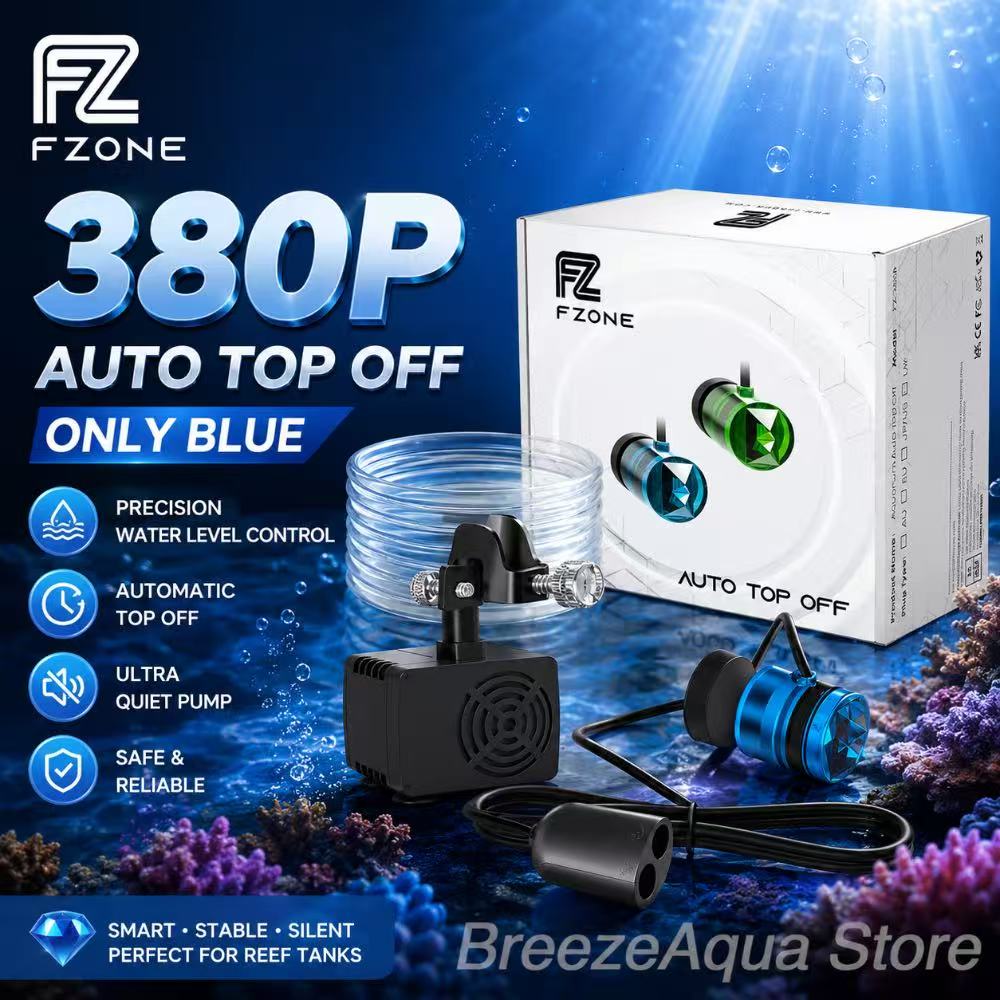 Aquarium Fish Care - ระบบเติมน้ำอัตโนมัติ FZONE ATO-380P สำหรับตู้ปลา พร้อมปั๊มน้ำอัจฉริยะ อุปกรณ์เสริมอัตโนมัติสำหรับตู้ปลา