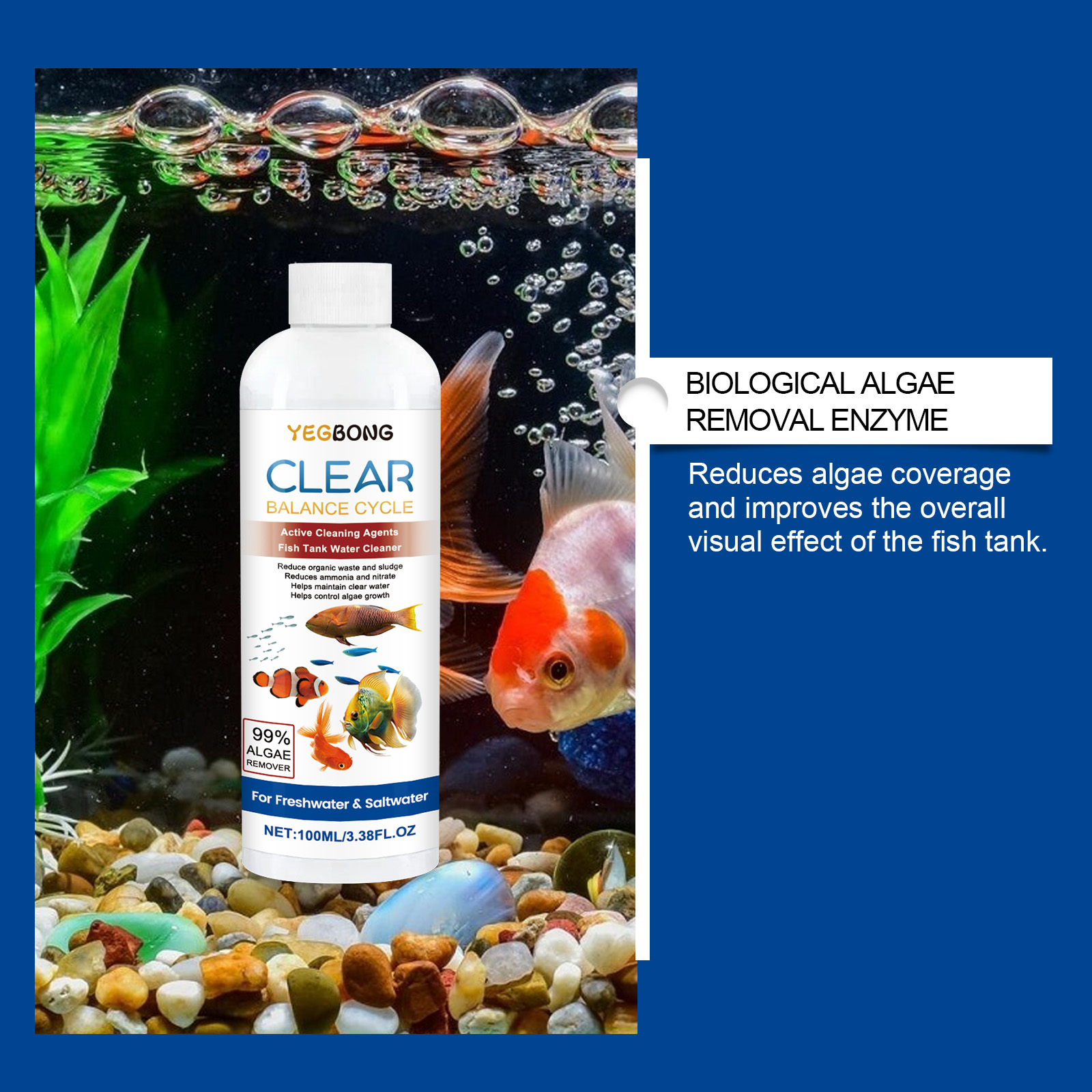 Aquarium Water Clarifier 100ml - Aquarium Fish Care บทวิจารณ์และราคา
