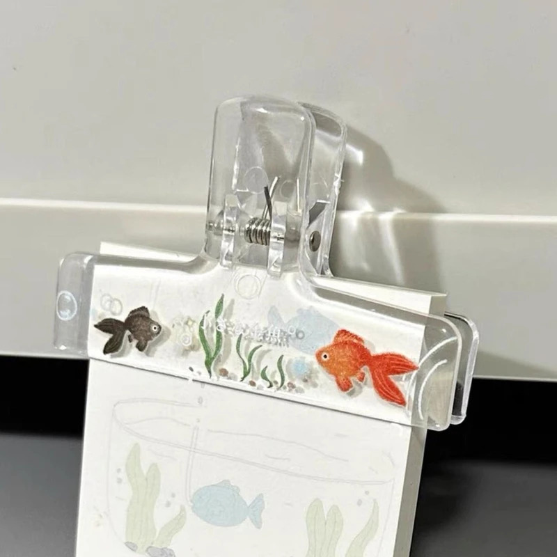 คลิปหนีบกระดาษอะคริลิคใส 1 ชิ้ - Aquarium Fish Goldfish บทวิจารณ์และราคา