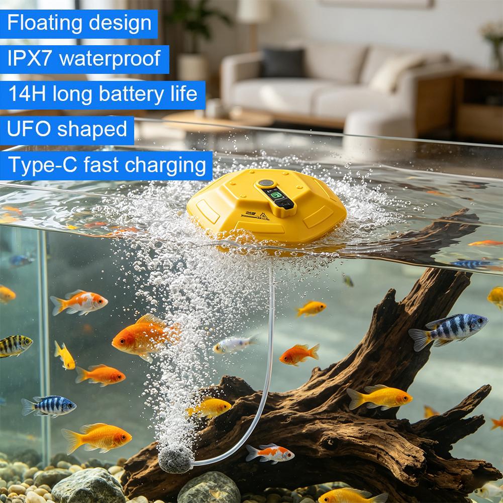 ปั๊มออกซิเจนแบบพกพาสำหรับตู้ปล - Aquarium Fish Care บทวิจารณ์และราคา