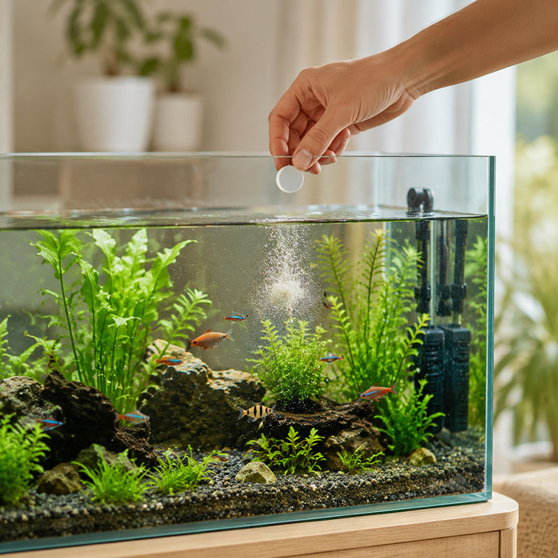 เม็ดกำจัดตะไคร่น้ำในตู้ปลา MIR - Aquarium Fish Care บทวิจารณ์และราคา