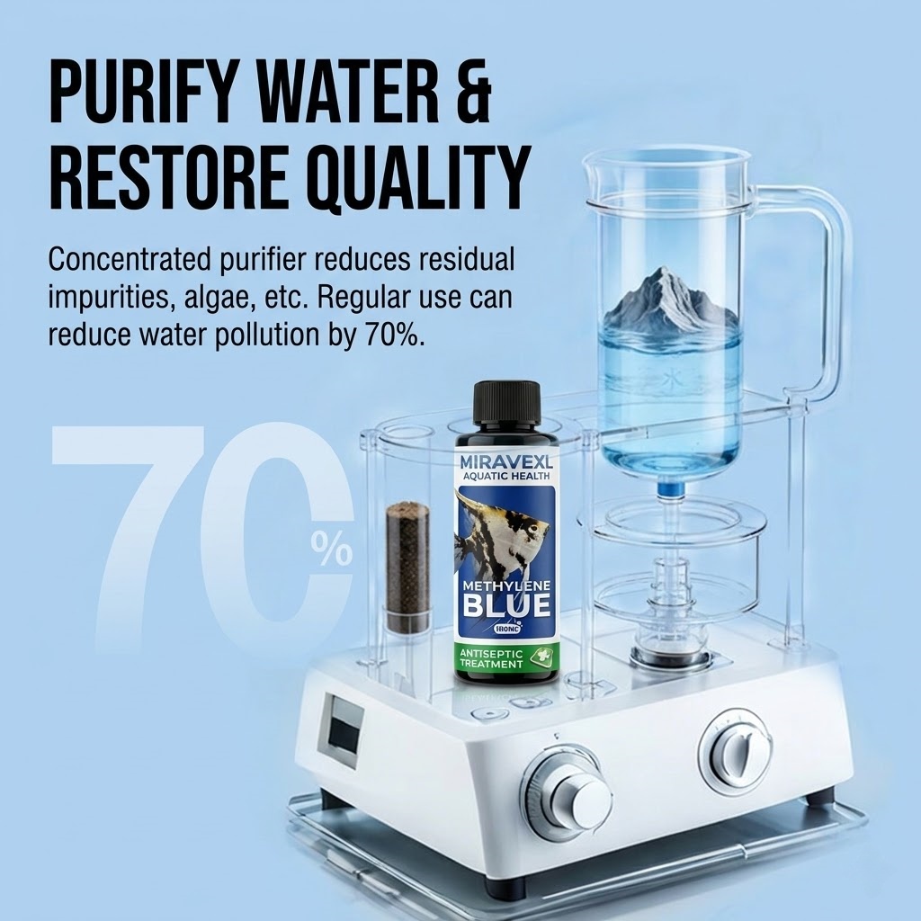 MIRAVEXL 100 มล. เมทิลีนบลู ยา - Aquarium Fish Parasites บทวิจารณ์และราคา
