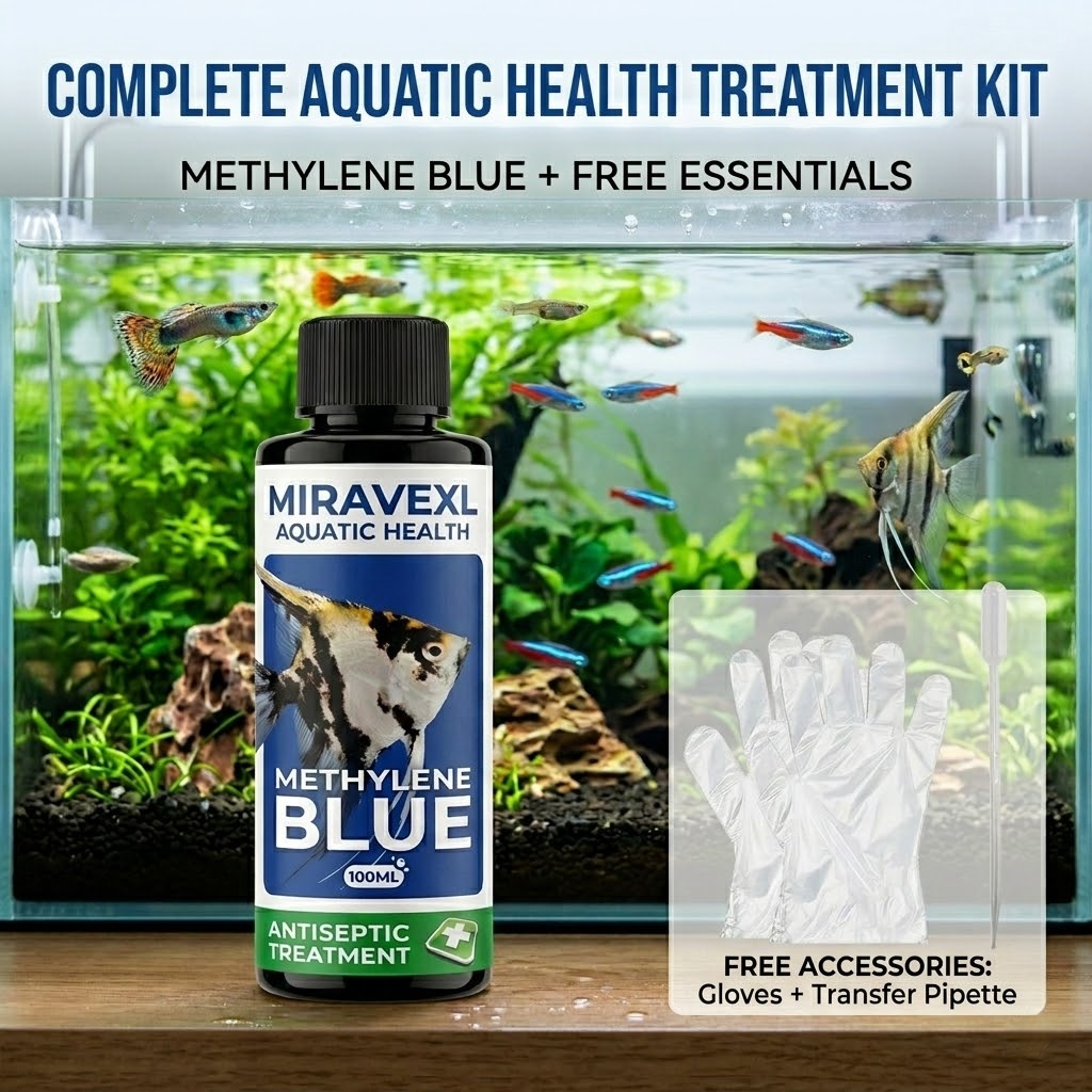 MIRAVEXL 100 มล. เมทิลีนบลู ยา - Aquarium Fish Parasites บทวิจารณ์และราคา