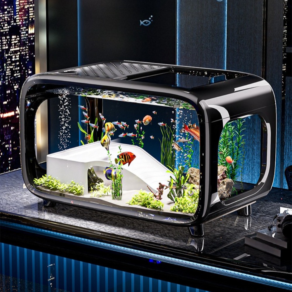 ตู้ปลาหรูหราใส ทนทาน ตกแต่งห้อ - Aquarium Fish Goldfish บทวิจารณ์และราคา