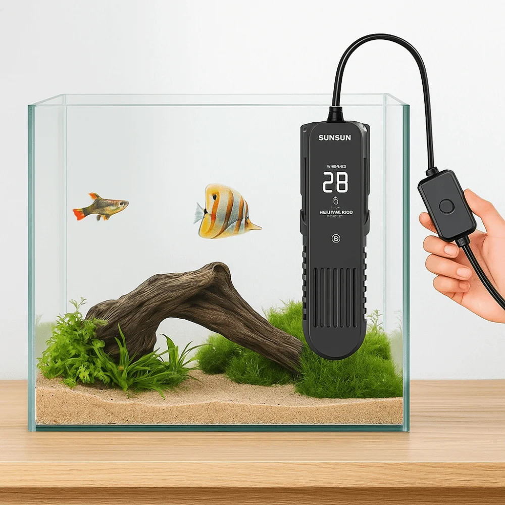หน้าจอ LCD 20-35 ° แท่งทำความร - Aquarium Heater Submersible บทวิจารณ์และราคา